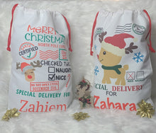 Load image into Gallery viewer, Personalized Christmas Santa Sacks
