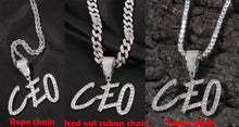 Load image into Gallery viewer, Customized Name Pendent Full Iced Out
