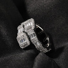Load image into Gallery viewer, Baguette Rings Full Bling Iced Out Cubic Zircon AAA
